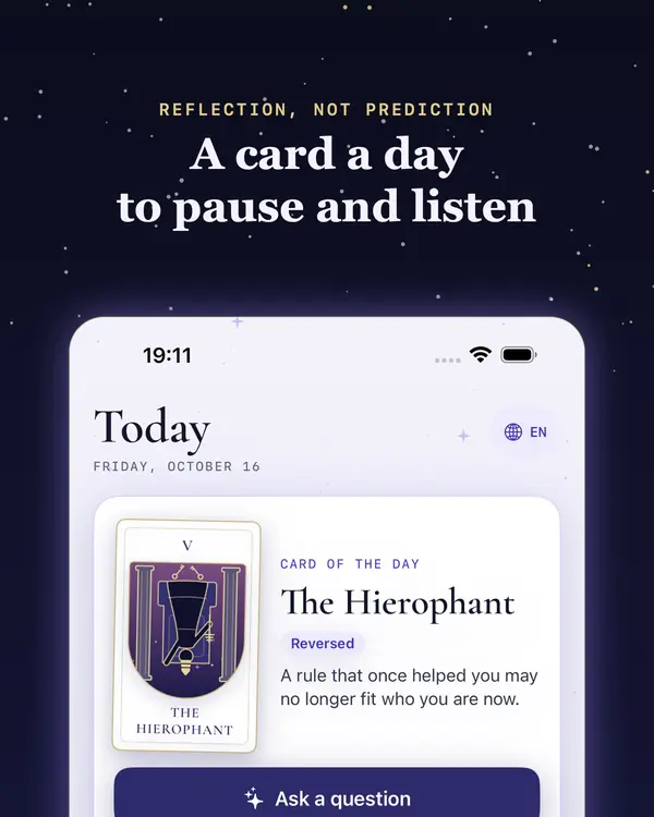 Astraveil: a card a day to pause and listen
